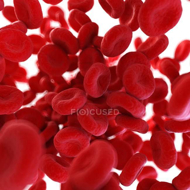Ілюстрація тромбу клітин крові людини . — стокове фото