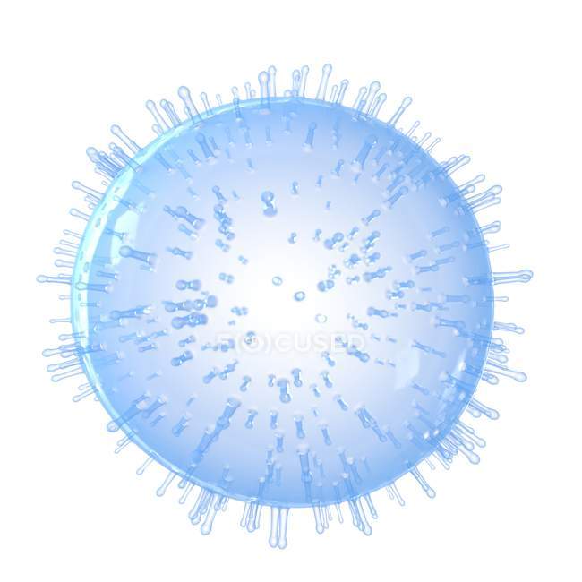 Ілюстрація синій клітинної мембрани на білому тлі. — стокове фото