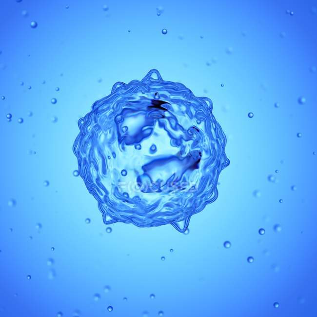 Illustrazione digitale ingrandita della cellula eosinofila . — Foto stock