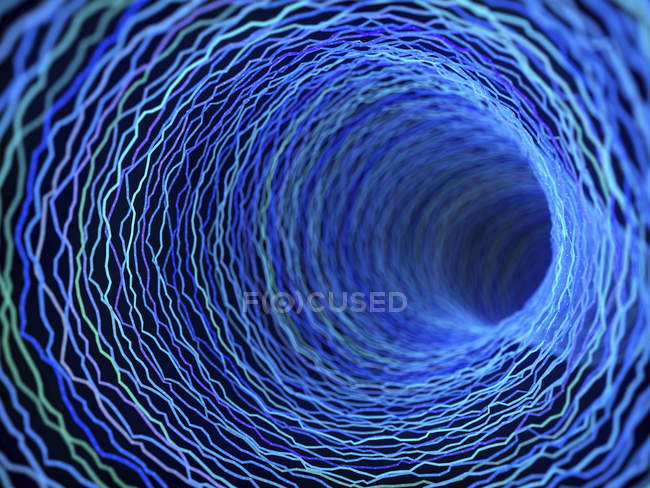 Ilustración del túnel de plexo abstracto tecnológico warp
. - foto de stock