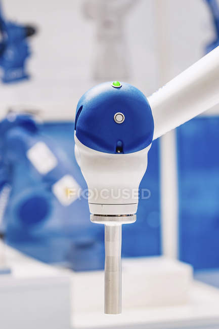 Collaborative robotic arm in modern industrial facility. — Stock Photo