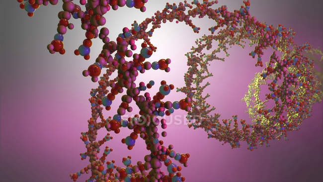 Acido nucleico, illustrazione digitale astratta . — Foto stock