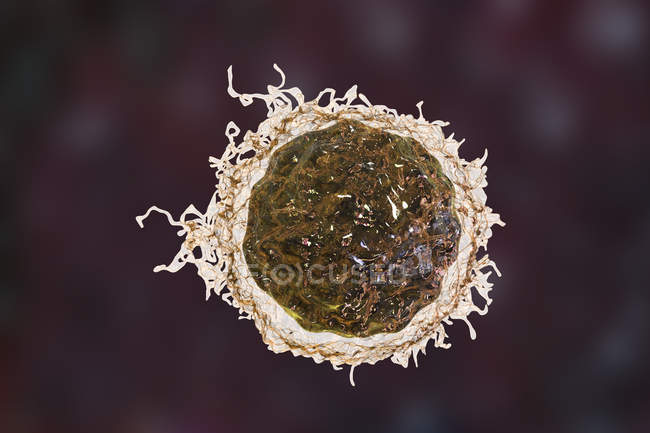 Cancer cell, scientific digital illustration. — Stock Photo