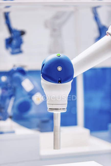 Collaborative robotic arm in modern industrial facility. — Stock Photo