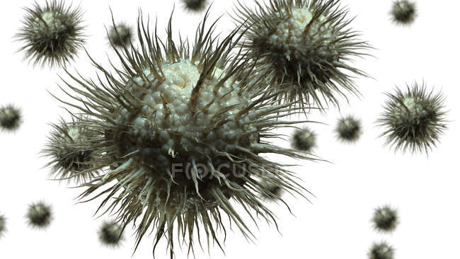 Particelle astratte del virus, illustrazione digitale . — Foto stock