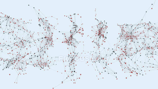Абстрактна структурована мережа, цифрова ілюстрація. — стокове фото