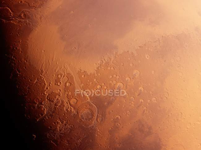 Surface de la planète rouge de Mars, illustration informatique
. — Photo de stock