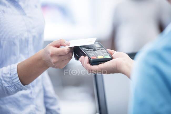 Contactless payment, colorful image — Stock Photo