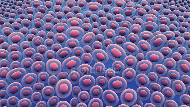 Кишкові клітини тканин, цифрова ілюстрація. — стокове фото