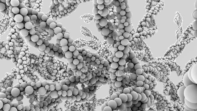 ДНК (дезоксирибонуклеиновая кислота), цифровая иллюстрация
. — стоковое фото