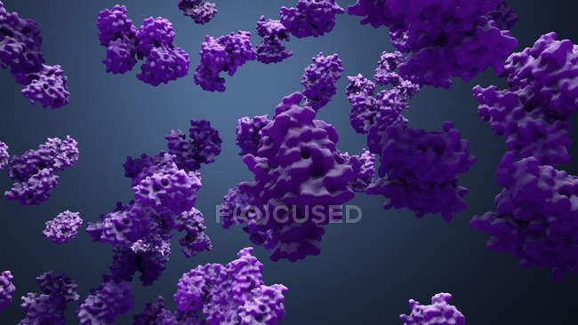 Enzymes sur fond clair, illustration numérique
. — Photo de stock
