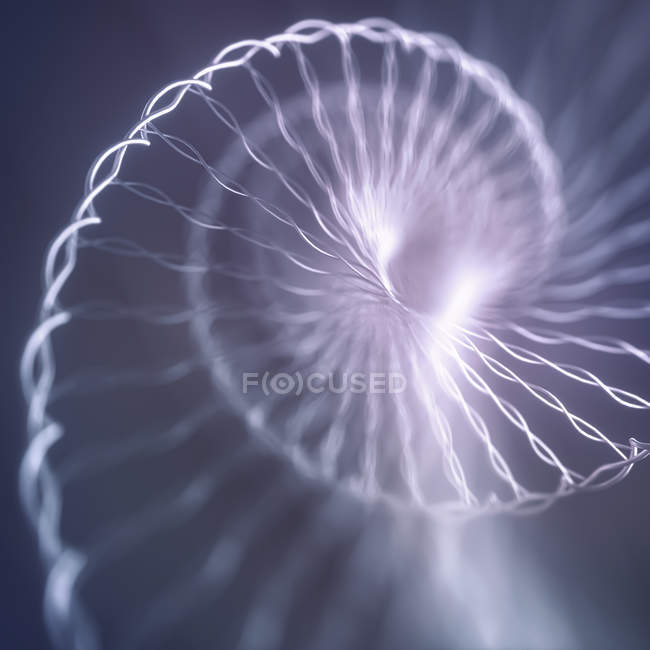 Abstract DNA molecule, 3d digital illustration. — Stock Photo