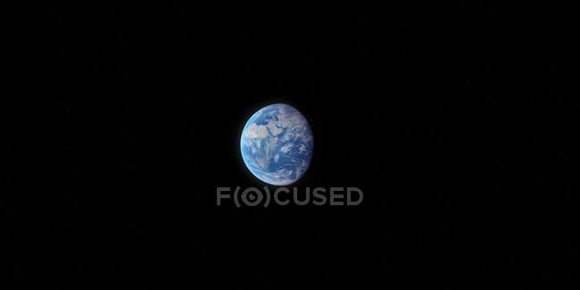 Erde aus dem All, Computerillustration — Stockfoto