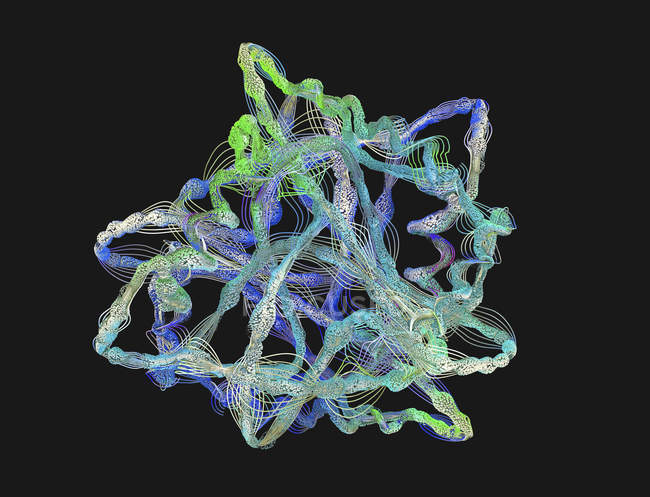 Formation abstraite de protéines, illustration numérique
. — Photo de stock