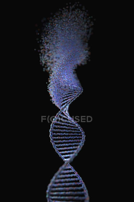 ДНК с повреждениями, концептуальная цифровая иллюстрация
. — стоковое фото