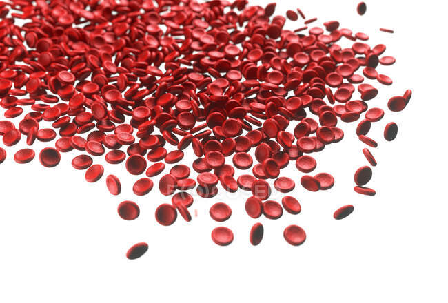 Червоні кров'яні тільця, комп'ютерний приклад — стокове фото