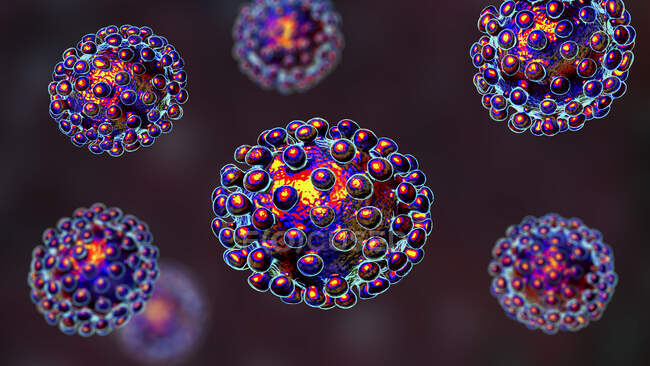 Коронавірус, комп'ютерна ілюстрація. — стокове фото