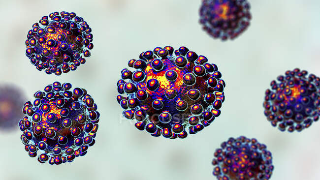 Коронавірус, комп'ютерна ілюстрація. — Stock Photo