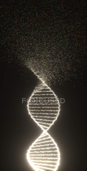 Повреждение ДНК, концептуальная иллюстрация . — стоковое фото