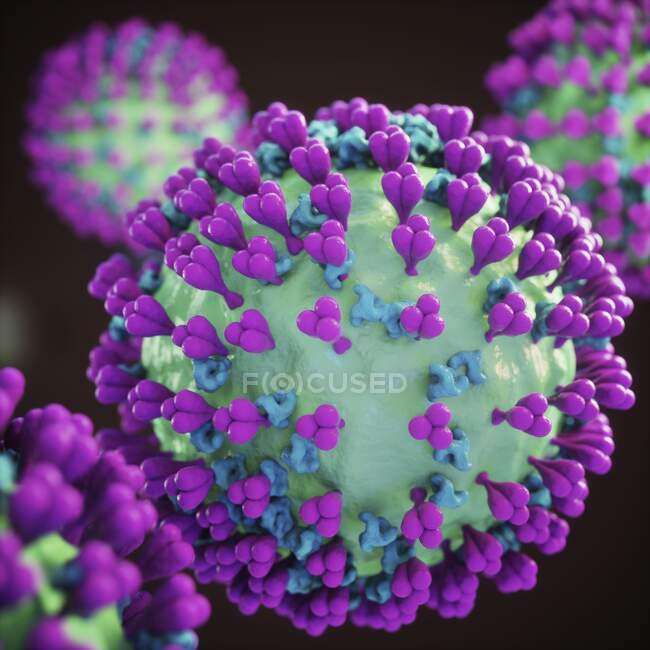 Particule de coronavirus, illustration informatique — Photo de stock