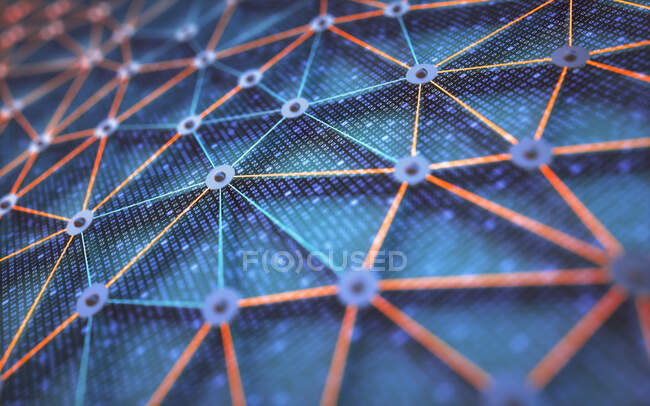 Network concept, computer illustration — Stock Photo