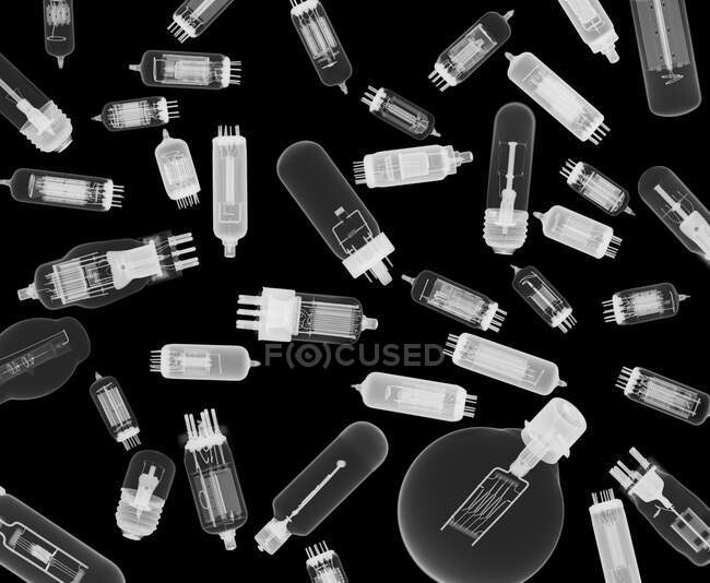 Ampoules, rayons X, radiologie — Photo de stock