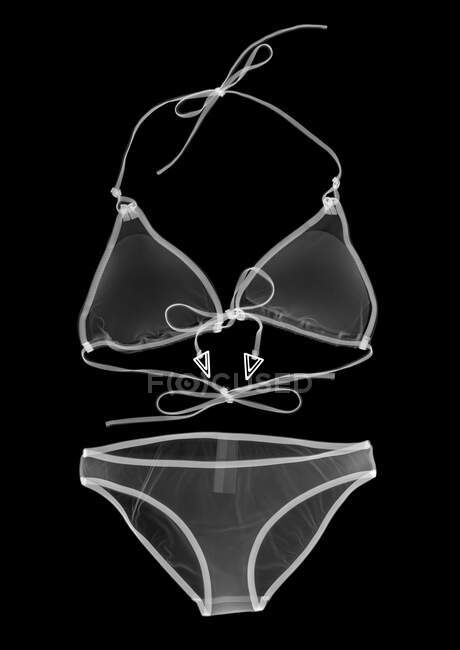 Bikini, rayos X, exploración radiológica - foto de stock