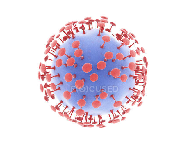 Covid-19 coronavirus particle. — стокове фото