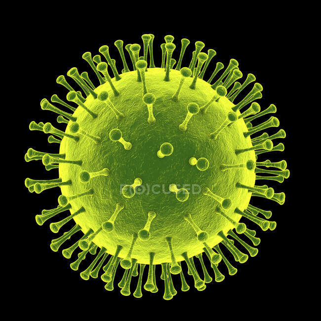 Partícula de vírus, ilustração computacional — Fotografia de Stock