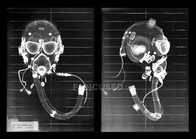 Пилотные шлемы, рентген. — стоковое фото