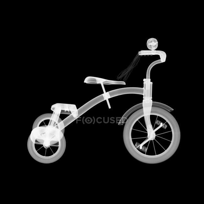 Childs tricycle, X-ray, radiology scan — Stock Photo