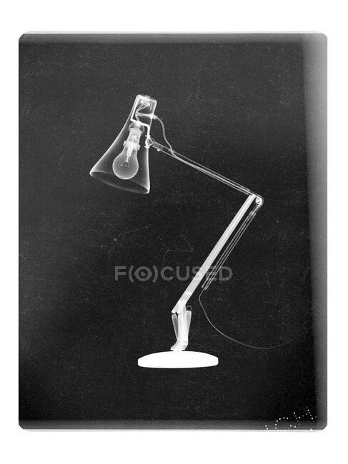 Anglepoise lamp, X-ray, radiology scan — Stock Photo