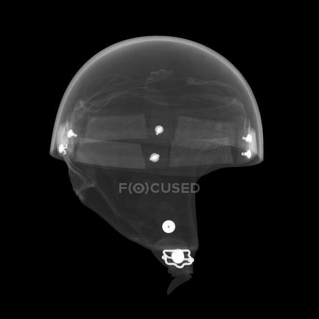 Мотоциклетный шлем, рентген. — стоковое фото