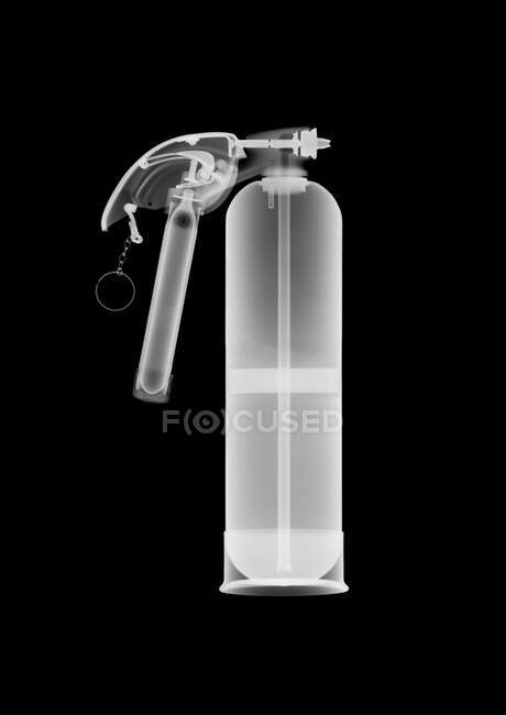 Fire extinguisher, X-ray. — Stock Photo