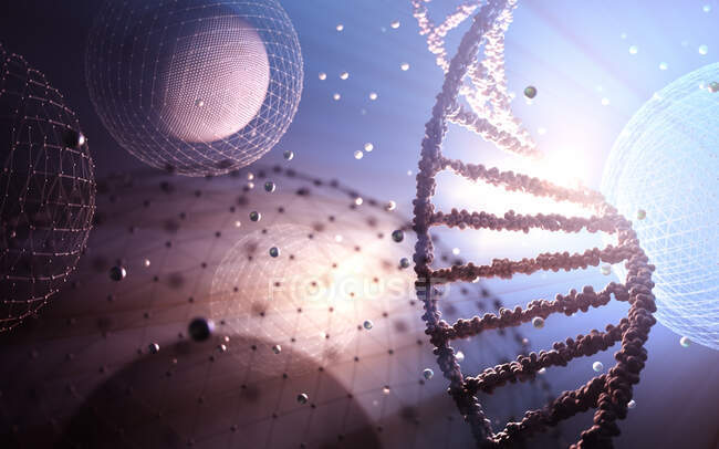 Генетична інженерія, концептуальна ілюстрація — стокове фото