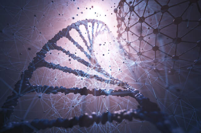 Ingeniería genética, ilustración conceptual. - foto de stock
