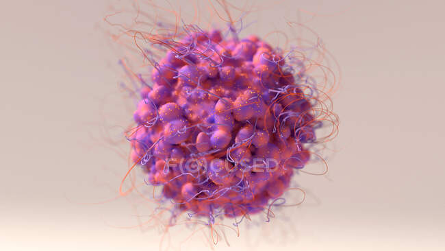 Krebszellen, Computerillustration — Stockfoto