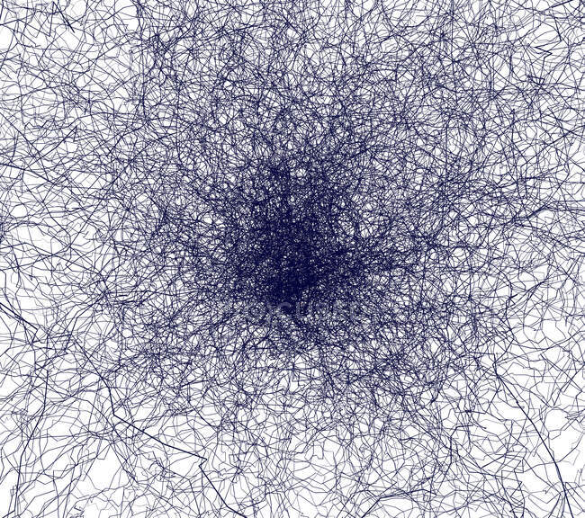 Повністю структурована мережа, 3d ілюстрація. — стокове фото