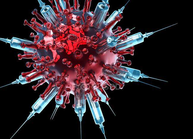 Pandemia de coronavírus, ilustração conceitual — Fotografia de Stock