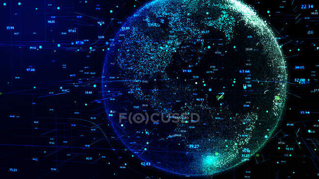 Digital Earth, conceptual illustration. — Stock Photo