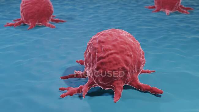 Illustration einer Krebszelle. — Stockfoto