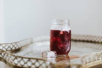 Homemade berry lemonade — Stock Photo