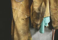 Leather work jackets — Stock Photo