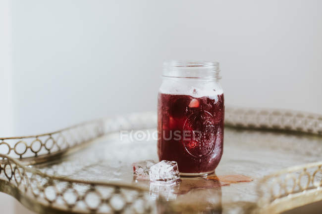 Homemade berry lemonade — Stock Photo
