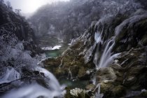 Cachoeiras no Parque Nacional de Plitvice — Fotografia de Stock
