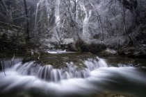Cachoeiras no Parque Nacional de Plitvice — Fotografia de Stock