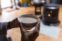 Chá de leite de iaque tradicional — Fotografia de Stock
