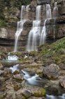 Spectacular Vallesinella waterfalls — Stock Photo