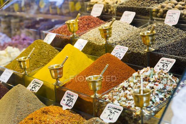 Assortimento di spezie turche — Foto stock