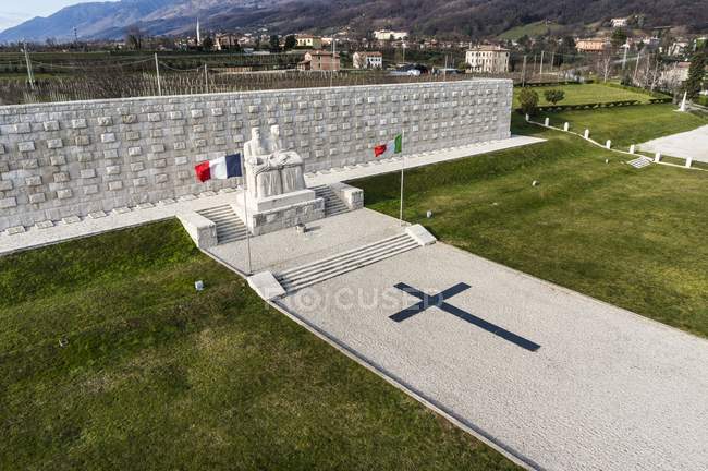 Memoriale di guerra a Pederobba — Foto stock